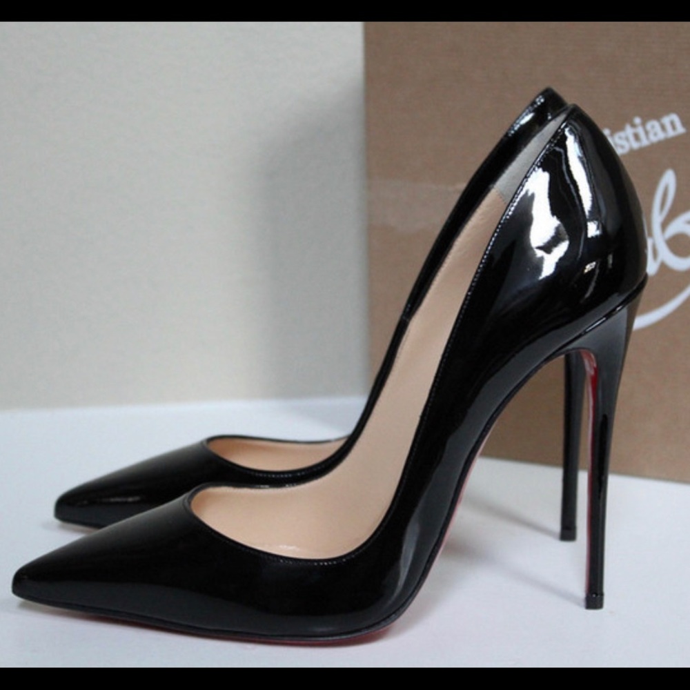 Christian Louboutin patent leather black So Kate